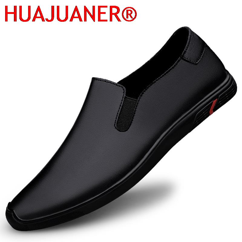 Men Formal Wear All Black - Genuine Leather Shoes Men's Loafers Luxury