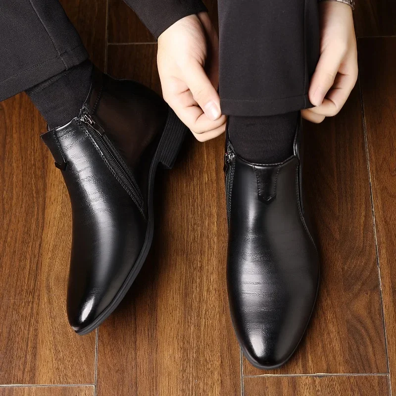 Luxury Mens Boots Fashion High - Men Formal Wear With Boots ulasan dan harga