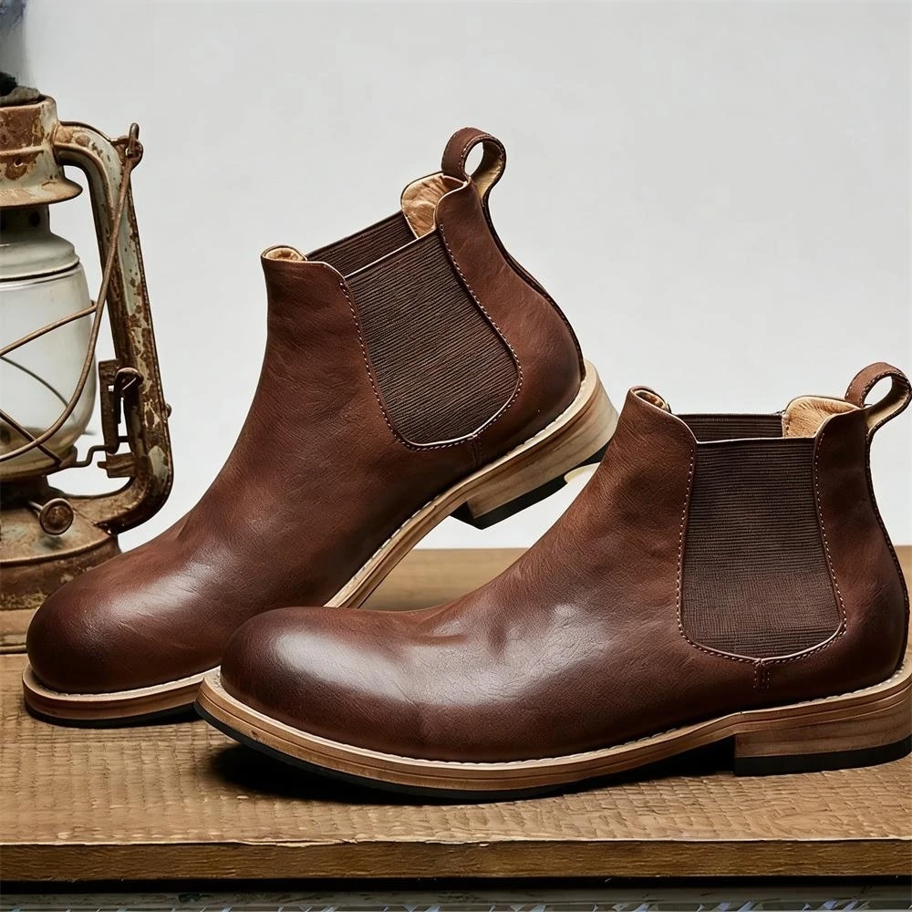 Men's Elastic Gores Chelsea An - Formal Men Daily Wear Footwear ulasan dan harga