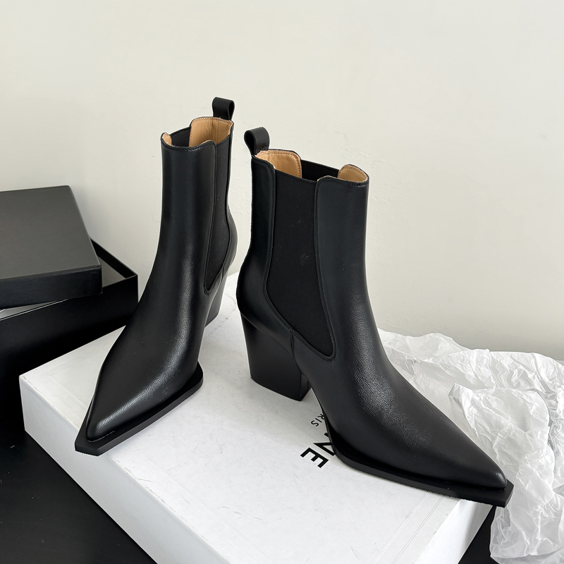 New 2027 Cow Leather Pointed T - Men Formal Wear With Boots ulasan dan harga