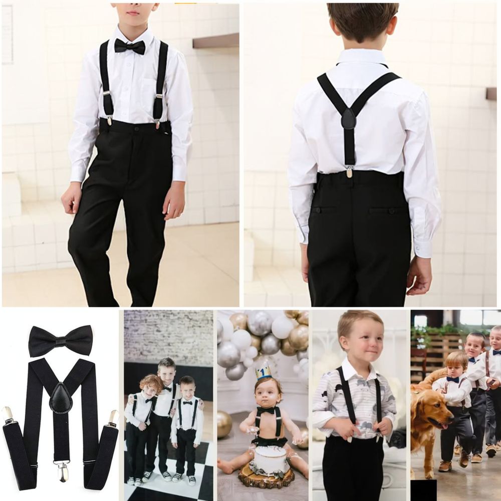 Stylish Polka Dot Elastic Susp - Men'S Formal Wear With Suspenders ulasan dan harga
