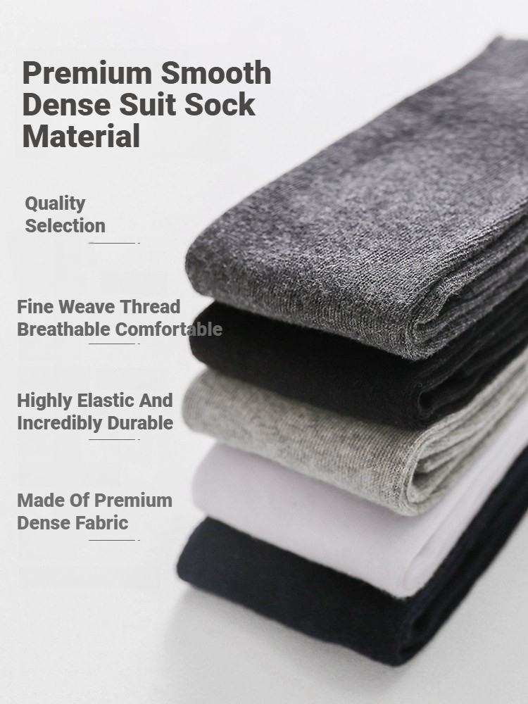 1 Pair Men Solid Knee High Bus - Sock Garter Men ulasan dan harga