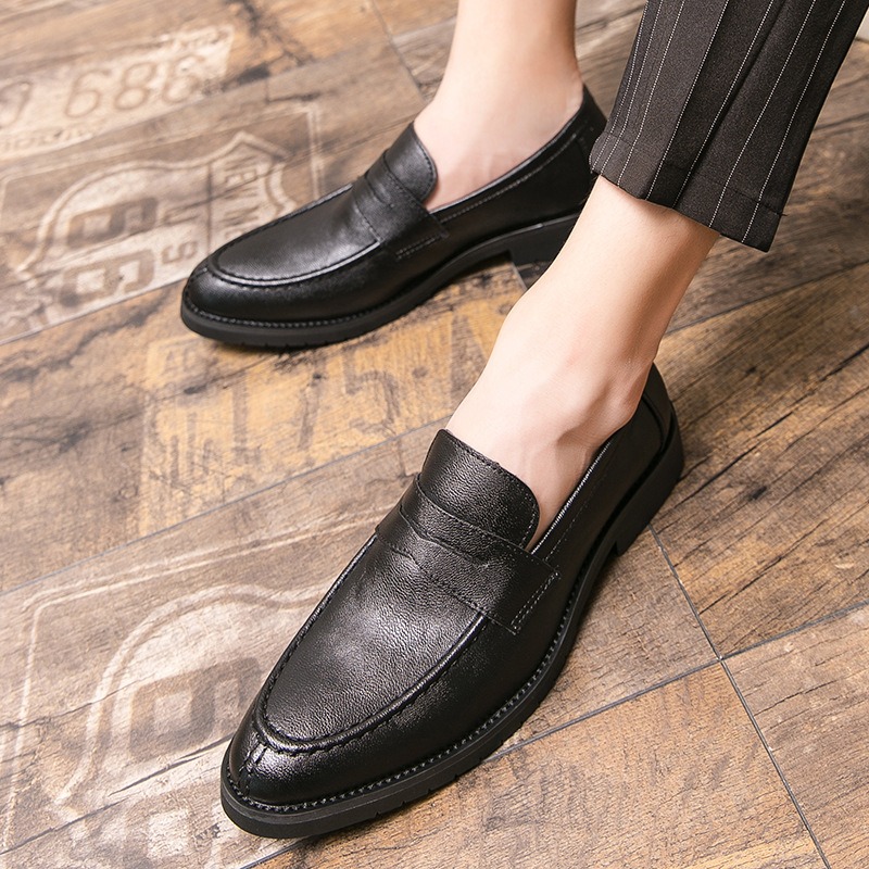 Men Vintage Faux Leather Penny - Formal Men Daily Wear Footwear ulasan dan harga