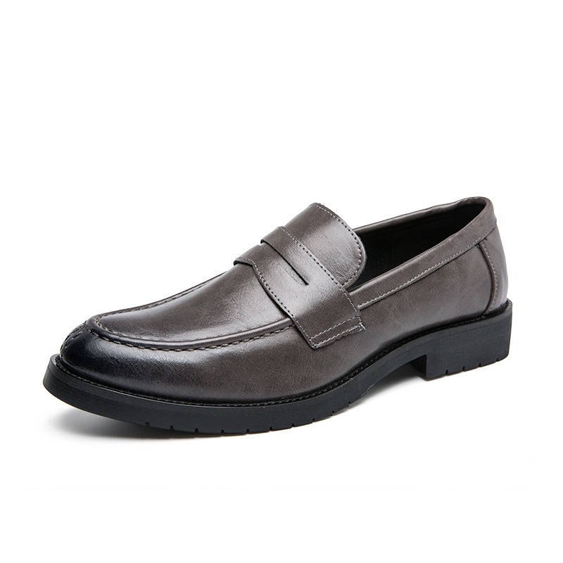 Men Vintage Faux Leather Penny - Formal Men Daily Wear Footwear ulasan dan harga