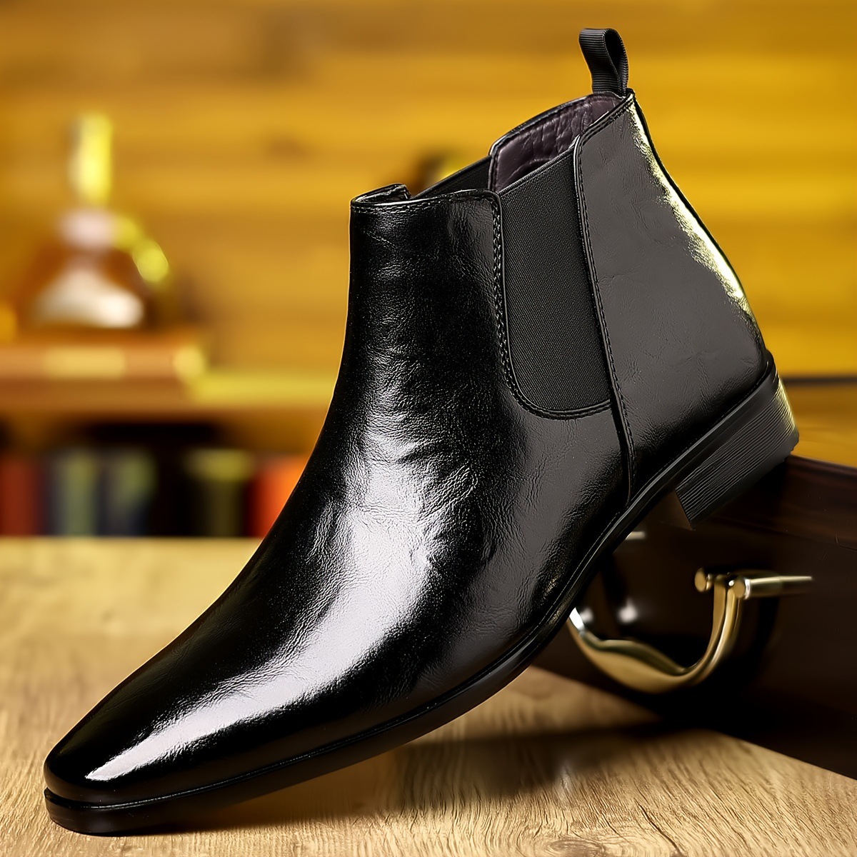 Chelsea Boots Leather Boots Au - Men Formal Wear With Boots ulasan dan harga