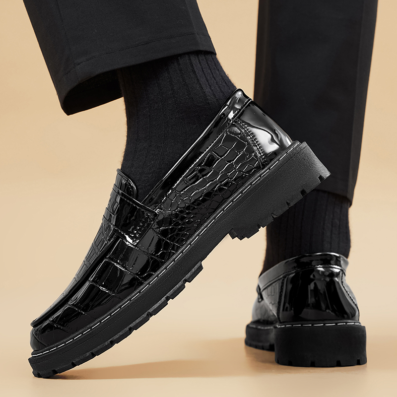 Man Shoes Casual Croc Pattern  - Formal Men Daily Wear Footwear ulasan dan harga