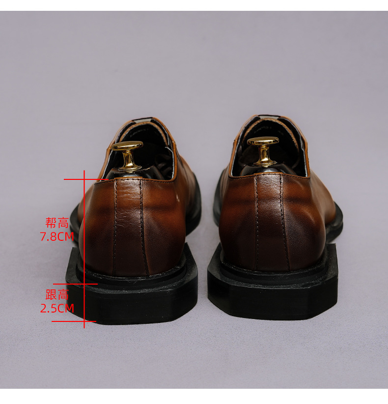 Square Toe Whole Cut Genuine L - Formal Men Daily Wear Footwear ulasan dan harga