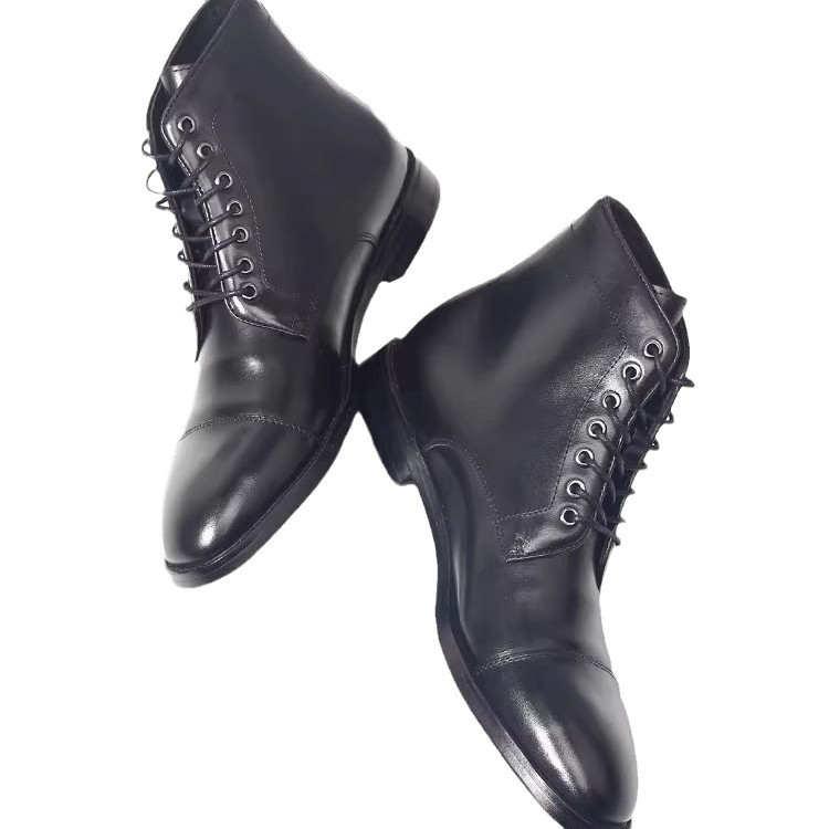 Men's Handmade Genuine Leather - Men Formal Wear With Boots ulasan dan harga
