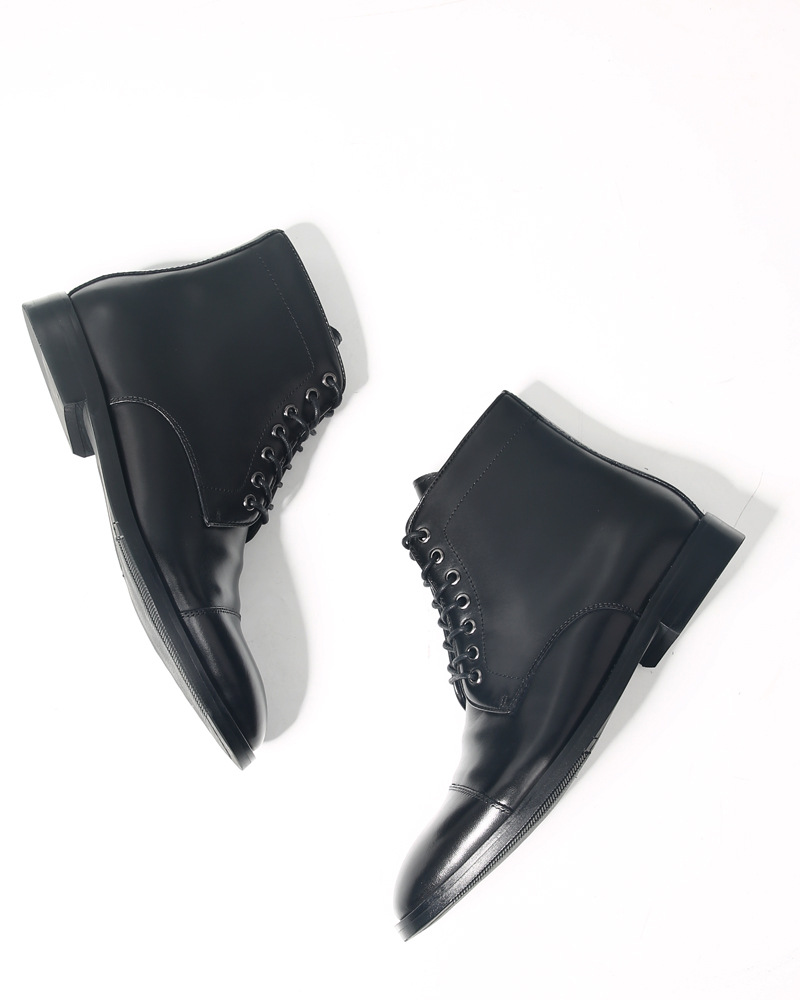 Men's Handmade Genuine Leather - Men Formal Wear With Boots ulasan dan harga