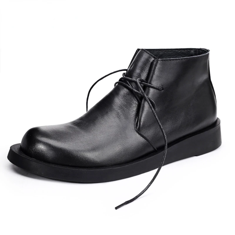 Vintage Genuine Leather Men's  - Men Formal Wear With Boots ulasan dan harga