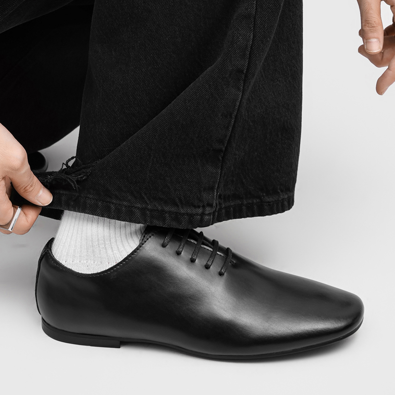 Men's Lace‑Up Oxford Dress Sho - Formal Men Daily Wear Footwear ulasan dan harga
